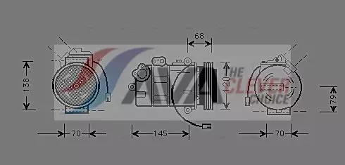 Ilmastoinnin kompressori VAG - Auton kompressorit, ilmastointilaite - 6030 - 1