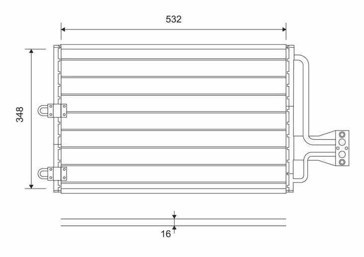 Lauhdutin Citroën Xantia - Lauhduttimet, auton ilmastointilaite - 5980 - 1