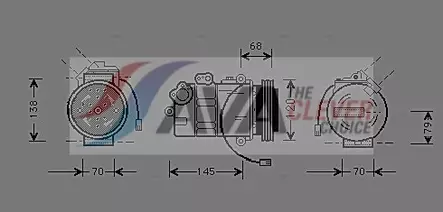 Ilmastoinnin kompressori VAG - Auton kompressorit, ilmastointilaite - 6030 - 1