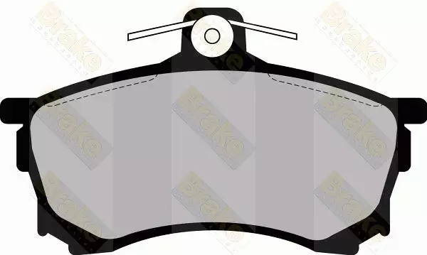 Jarrupala, levyjarru Mitsubishi - Auton jarrupalat ja tarvikesarjat - 6231 - 1