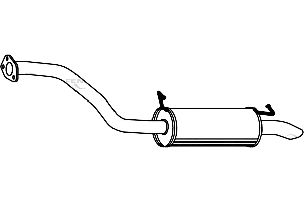 Takavaimennin Mitsubishi Pajero 2.5 TDi - Auton pakoputken äänenvaimentimet - 41 - 1