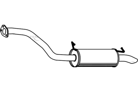 Takavaimennin Mitsubishi Pajero 2.5 TDi - Auton pakoputken äänenvaimentimet - 41 - 1