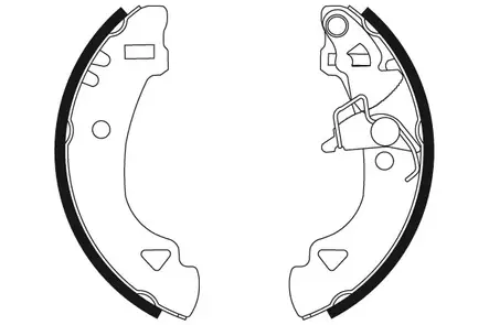 Jarrukenkäsarja Fiat 185x31mm - Auton jarrukengät ja tarvikesarjat - 6102 - 2