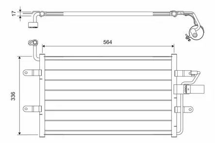 Lauhdutin Seat Cordoba (6K1, 6K2) / Ibiza (6K1) - Lauhduttimet, auton ilmastointilaite - 382 - 1