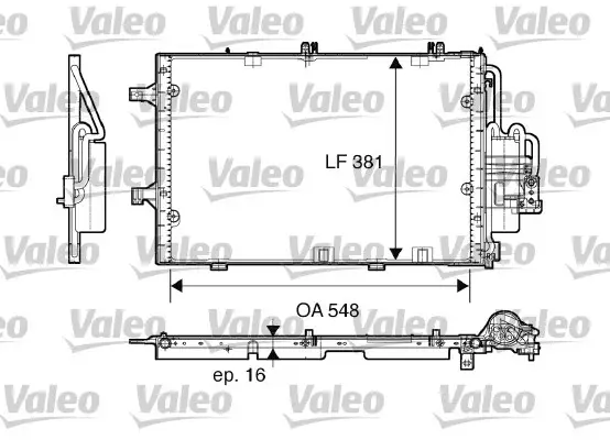 Lauhdutin Opel Corsa C, Combo - Lauhduttimet, auton ilmastointilaite - 5993 - 1