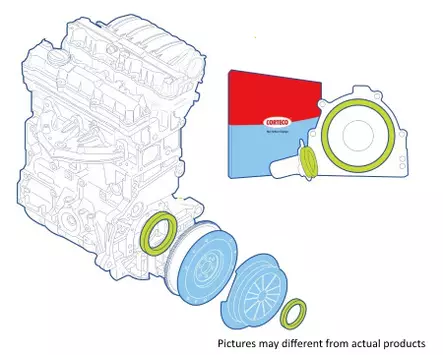 Akselitiivistesarja, kytkin Volvo - Auton akselitiivisteet & tiivistesarjat - 6703 - 1