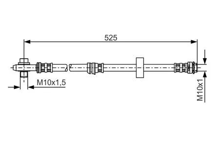 Jarruletku, etu Audi A2 (8Z) - Auton jarruletkut - 613 - 1