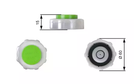 Korkki, paisuntasäiliö Renault - Auton korkit - 6293 - 1