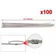 Side, 350x4,6mm, kuulasulkimella. 100kpl - Kiristyssiteet, auton suojakumi - 1673 - 1