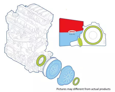 Akselitiivistesarja, kytkin Volvo - Auton akselitiivisteet & tiivistesarjat - 6704 - 1