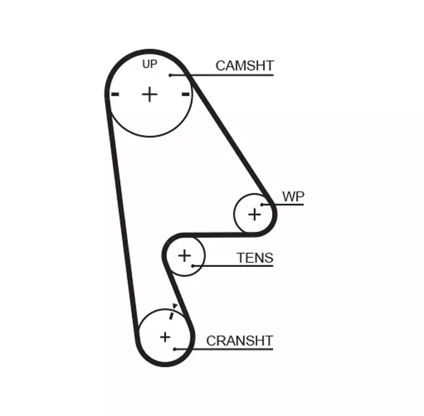 Hammashihna Honda - Auton jakohihnat / hammashihnat - 6884 - 1