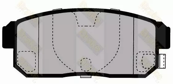 J-pala Mazda / Nissan / Suzuki - Auton jarrupalat ja tarvikesarjat - 6244 - 1