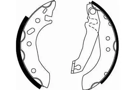 Jarrukenkäsarja Ford 180x30mm - Auton jarrukengät ja tarvikesarjat - 6104 - 2