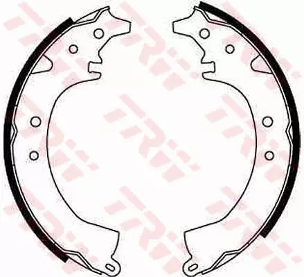 Jarrukenkäsarja Toyota 288,6x40mm - Auton jarrukengät ja tarvikesarjat - 6105 - 1