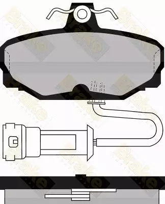 Jarrupala, levyjarru Ford / TVR - Auton jarrupalat ja tarvikesarjat - 6265 - 1