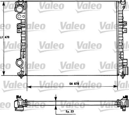 Jäähdytin PSA / Fiat / Lancia - Jäähdyttimet / syylärit, m. jäähdytys - 6905 - 1