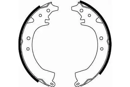 Jarrukenkäsarja Toyota 288,6x40mm - Auton jarrukengät ja tarvikesarjat - 6105 - 2