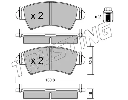 Jarrupala, levyjarru PSA - Auton jarrupalat ja tarvikesarjat - 6145 - 1