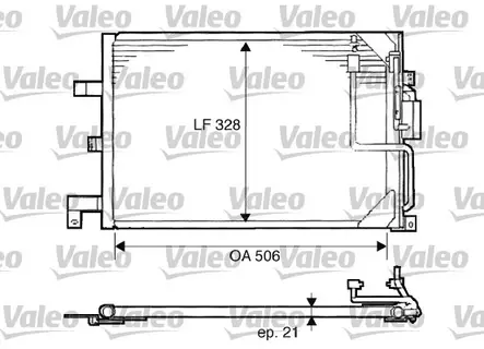 Lauhdutin Saab 900 II 93-98 - Lauhduttimet, auton ilmastointilaite - 385 - 1