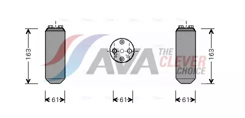 Kuivain, AC Mitsubishi / Volvo S40/V40 - Auton kuivaimet ja osat, AC - 6456 - 1