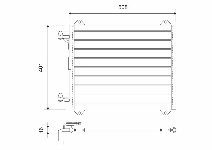Lauhdutin Audi A2 (8Z) - Lauhduttimet, auton ilmastointilaite - 386 - 1