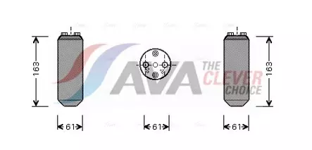 Kuivain, AC Mitsubishi / Volvo S40/V40 - Auton kuivaimet ja osat, AC - 6456 - 1