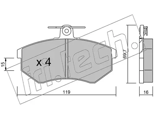 J-palasrj, Audi 80 / 90 / Coupe / Volkswagen Corrado / Passat - Auton jarrupalat ja tarvikesarjat - 1417 - 1