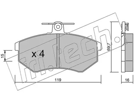 J-palasrj, Audi 80 / 90 / Coupe / Volkswagen Corrado / Passat - Auton jarrupalat ja tarvikesarjat - 1417 - 1