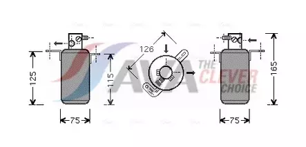 Kuivain, AC MB (W202) - Auton kuivaimet ja osat, AC - 6217 - 1