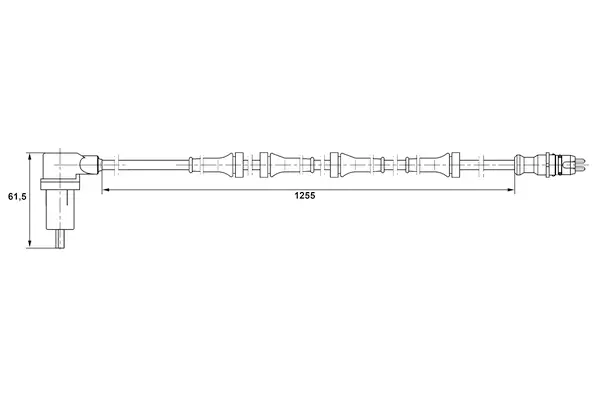 ABS-anturi, taka, vasen Renault Trafic I - Auton Abs-anturit ja kehät - 498 - 1