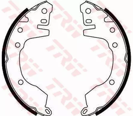 Jarrukenkäsarja Mitsubishi 228,6x40mm - Auton jarrukengät ja tarvikesarjat - 6108 - 1