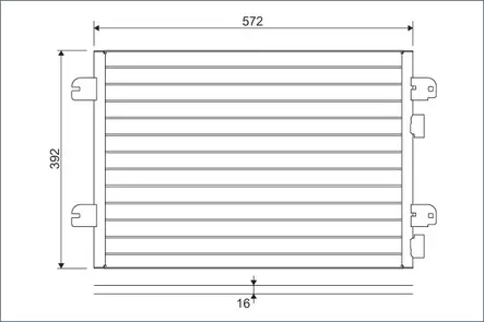 Lauhdutin Dacia / Renault - Lauhduttimet, auton ilmastointilaite - 388 - 1