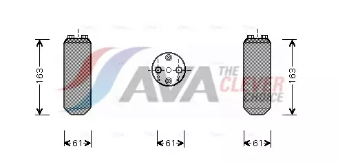 Kuivain, AC Mazda 626 - Auton kuivaimet ja osat, AC - 6219 - 1