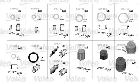 Ilmastointijärjestelmän O-rengas- ja venttiililajitelma Suzuki - Auton o-renkaat ja rengaslajitelmat - 339 - 1