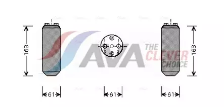 Kuivain, AC Mazda 626 - Auton kuivaimet ja osat, AC - 6219 - 1